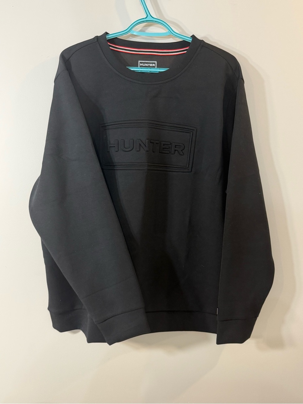 HUNTER Black Logo Crewneck Sweater